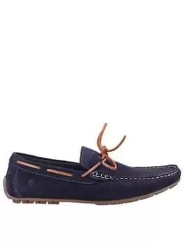 Hush Puppies Reuben Boat Shoe, Navy, Size 11, Men