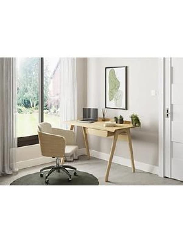 Jual Furnishings San Francisco Oak Side Drawer Desk, Brown PC811 OAK