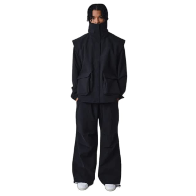 Project X Paris Oversized pocket vest Project X Paris Noir Male S