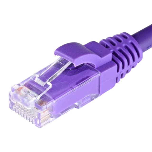 Cablenet 0.3m Cat6 RJ45 Violet U/UTP LSOH 24AWG Snagless Booted Patch