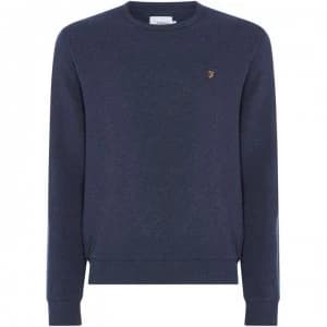 Farah Vintage Tim Crew Sweatshirt - Navy