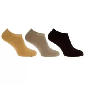 Womens/Ladies Ultimate Thermal Ankle Socks (3 Pairs) (UK 4-7 EUR 37-42) (Dark Brown/Green/Mustard)