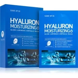 Some By Mi Glow Luminous Hyaluron Moisturizing moisturising face sheet mask with hyaluronic acid 10x25 g