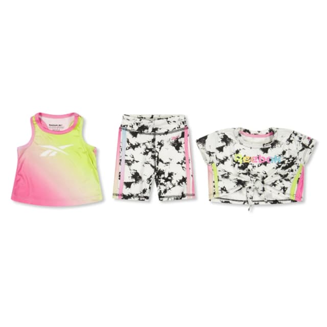 Reebok Kids Clothing Set Black/White female 9-12 Mnth