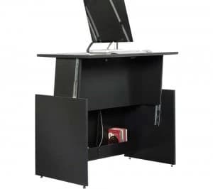 TEKNIK Vertex 5422624 Sit / Stand Desk - Bourbon Oak & Black
