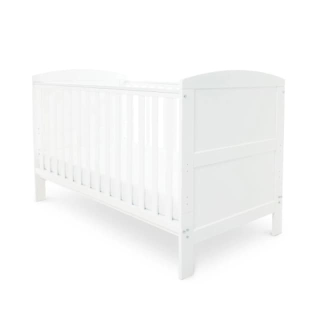 Ickle Bubba Coleby Classic Cot Bed and All Seasons Mattress White unisex one