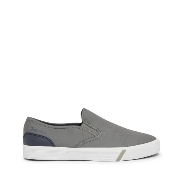 Bench Mens Brown Slip-On Low-Top Trainers Grey male 10 (45)