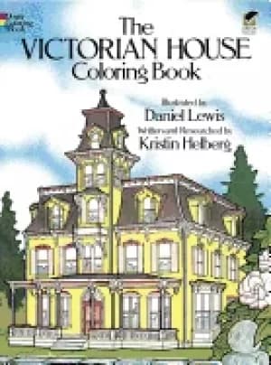 victorian house coloring book