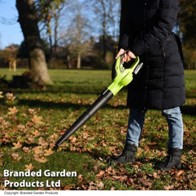 Garden Gear 12V Cordless Leaf Blower 2000Mah Battery & Charger 220Km/h Blowing Speed Lightweight Fast Charge