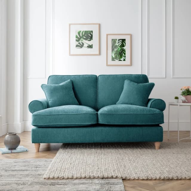 The Great Sofa Company Ezra 2 Seater Sofa Manhattan Emerald Emerald Unisex