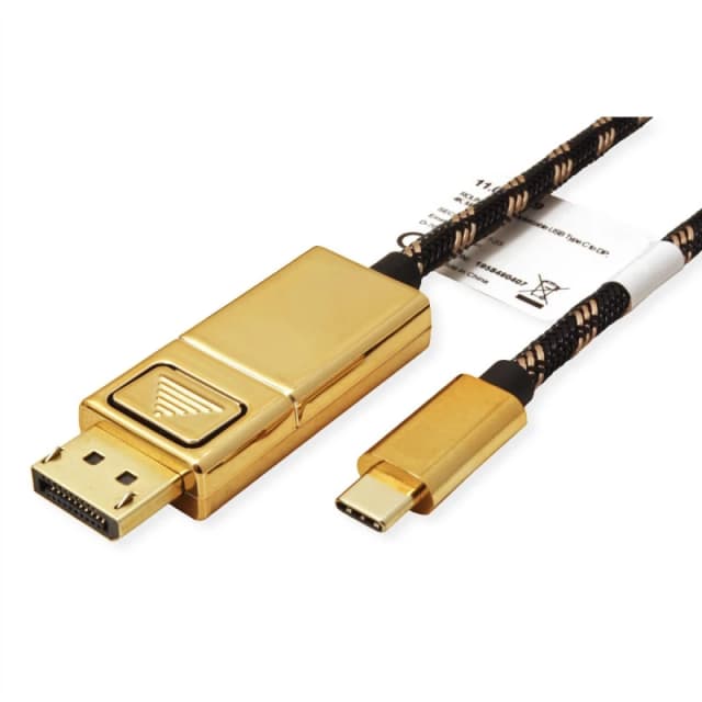 ROLINE 11.04.5848 USB graphics adapter 4096 x 2560 pixels Black. Gold