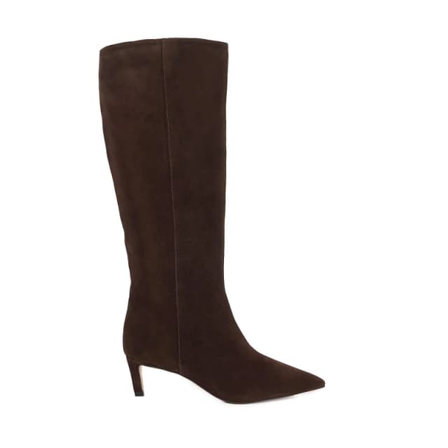 Dune London Womens Smoothly Knee High Boots Brown Suede female 3 (36)
