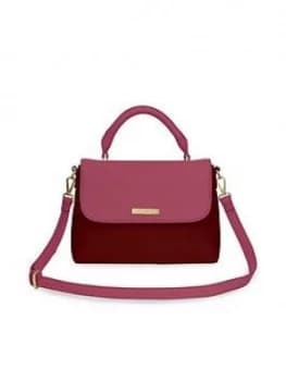 Katie Loxton Talia Two Tone Crossbody Bag - Burgundy