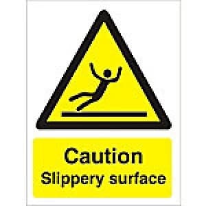 Warning Sign Slippery Surface Plastic 40 x 30 cm