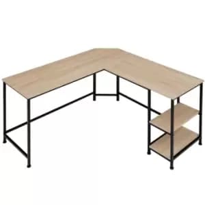 TecTake Hamilton Desk - Light Brown