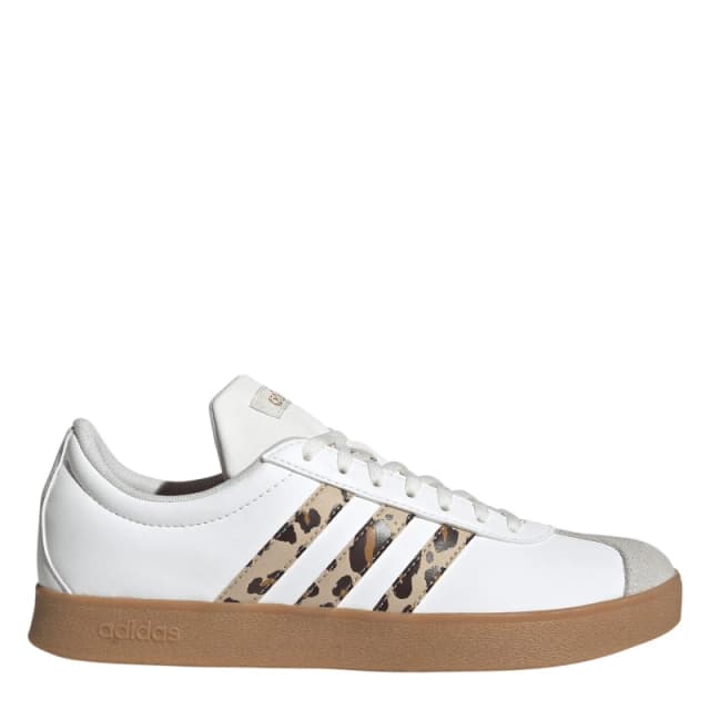 adidas VL Court Base Womens Shoes White/Leopard female 5 (38)