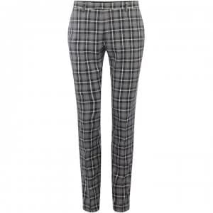 Label Lab Martini Skinny Fit Monochrome Check Suit Trouser - Grey