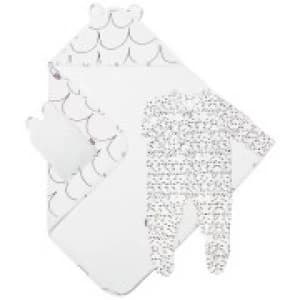 Snuz Baby Bath and Bed Gift Set - Wave Mono