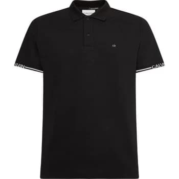Calvin Klein Cuff Slim Polo Shirt - Ck Black