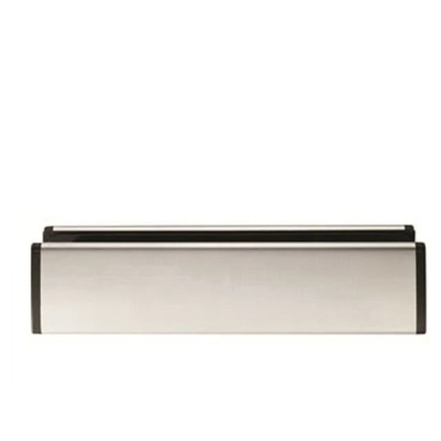 Loops All-in-One Sleeved Letterbox Plate 260 x 47mm Aperture Satin Steel Metallics