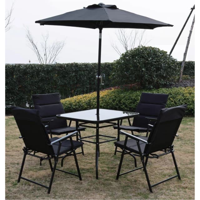 Studio Shanghai 6 Piece Dining Set Anthracite unisex One Size