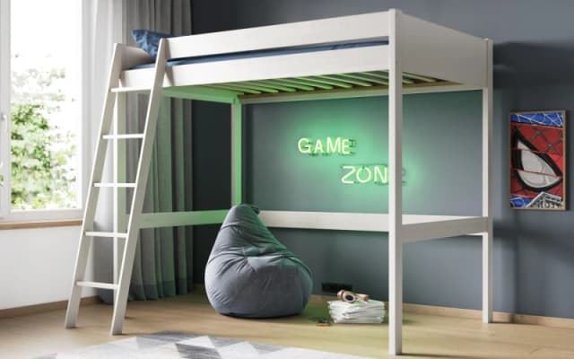 Flair Noomi Tera Small Double Highsleeper (Frame Only) - White