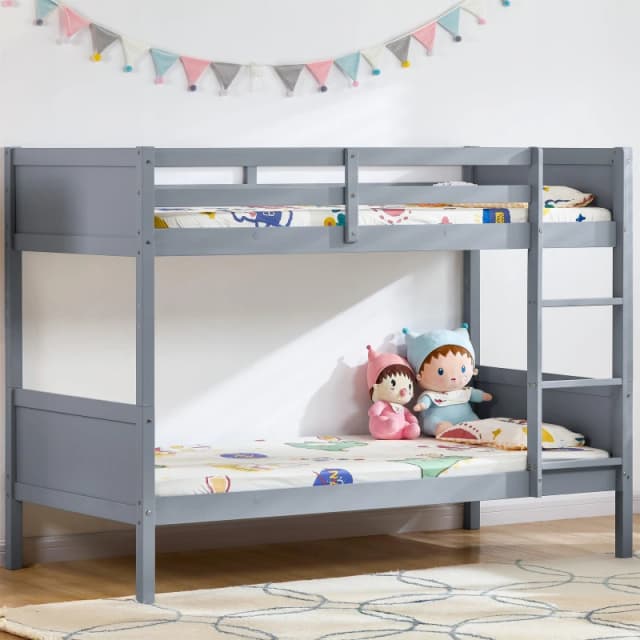 Lassic Junior Vida Gemini Detachable Bunk Bed Grey unisex One Size