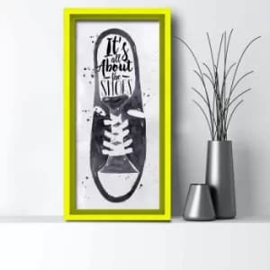 3060AHS-018 Multicolor Decorative Framed MDF Painting