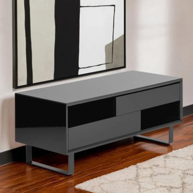 Orsina Gloss Finish Black High Gloss Coffee Table, Contemporary Table For Livingroom, Functional Decorative Table