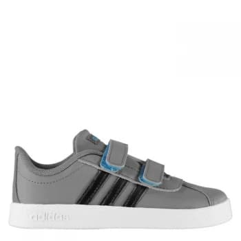 adidas VL Court 2 Infant Boys Trainers - Grey/Blk/Wht
