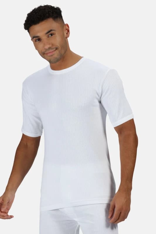 Regatta Regatta Men Thermal Short Sleeve Vest in White Size: X-Small White XS Male 5063516015079