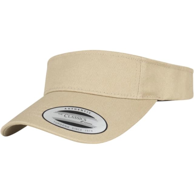 Flexfit by Yupoong Curved Visor Cap in Khaki Khaki Unisex One Size