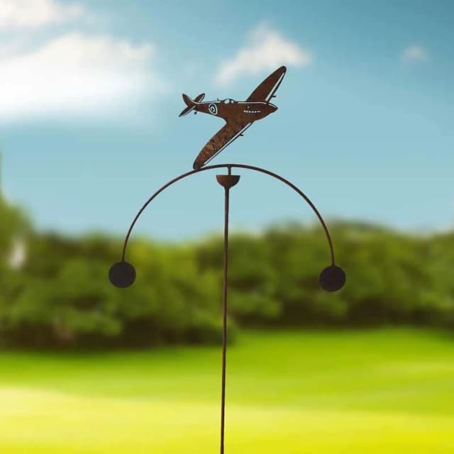 Spitfire Wind Rocker Double Bare Metal/Ready to Rust - Steel - W54 x H148.5cm PoppyforgeSPITFIREWINDROCGR14