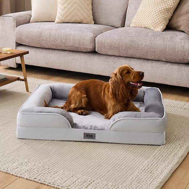 Snug Snug Orthopedic Grey Pet Bed-Extra Large