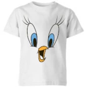 Looney Tunes Tweety Face Kids T-Shirt - White - 11-12 Years