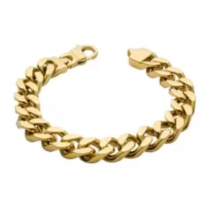 Fred Bennett Gold Plated Heavyweight Curb Chain Bracelet