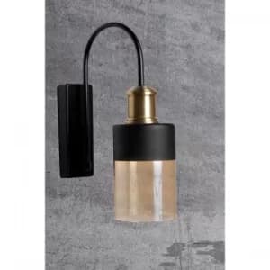 Avni caml? aplik Black Wall Lamp