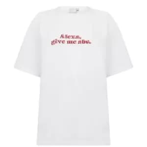 Skinny Dip Abs T Shirt - White