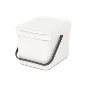 Brabantia Sort and Go 6-Litre Bin - White
