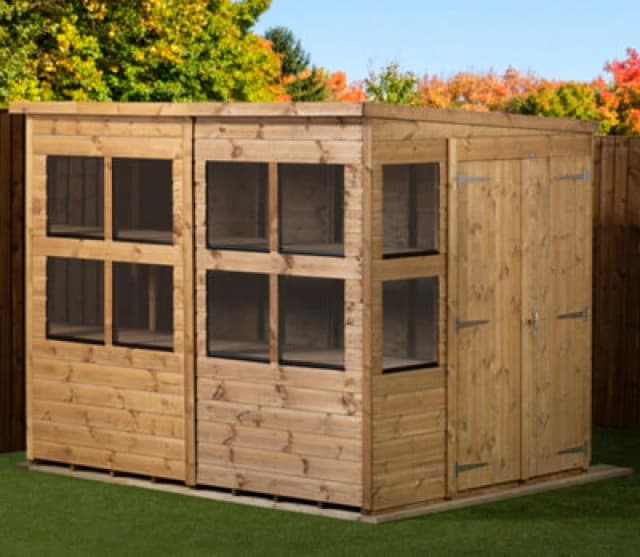 Empire Sheds Empire Pent Potting Shed 8X6 Double Door