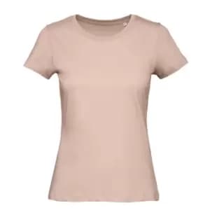 B&C Womens/Ladies Favourite Organic Cotton Crew T-Shirt (2XL) (Millennial Pink)
