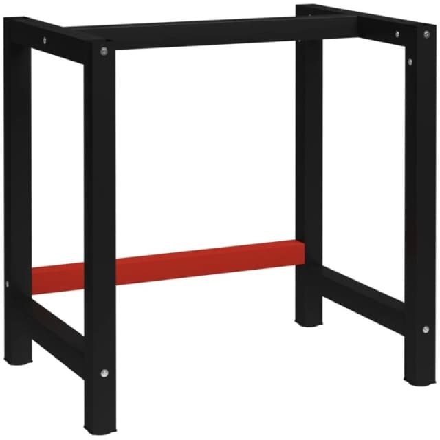 VIDAXL Vidaxl - Work Bench Frame Metal 80x57x79cm Black and Red 8720286111536