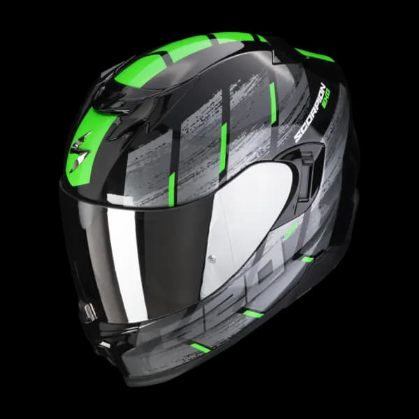 Scorpion Exo-520 Evo Air Maha Black-Green Full Face Helmet L