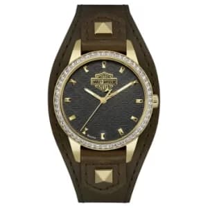 Harley Davidson 77L105 Women's Shaped Cuff Wristwatch
