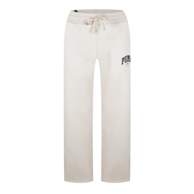 Puma Squad Wide Leg Pants Fl Joggers Womens - White White 8