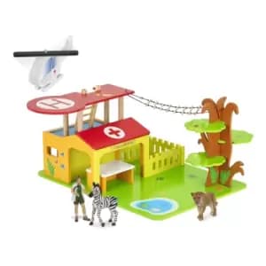 Papo Wild Animal Kingdom Bush Hospital Set Toy Playset, 3 Years or...