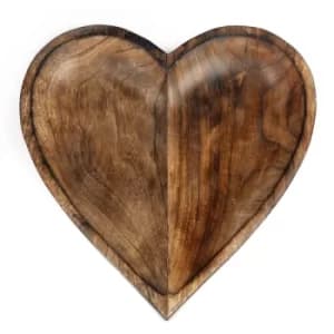 Wooden Heart Bowl