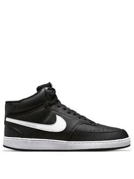 Nike Court Vision Mid - Black/White, Size 12, Men