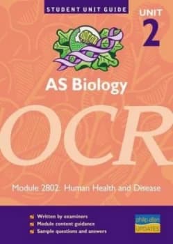 As Biology Unit 2 Ocr. Module 2802 Human Health and Disease by Richard Fosbery Paperback
