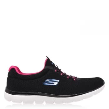 Skechers Summits Runners Womens - Black/Pink